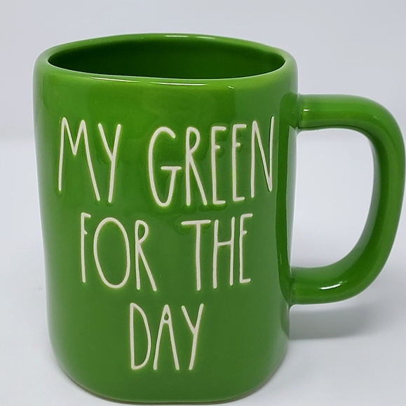 Rae Dunn Other - Rae Dunn MY GREEN FOR THE DAY Ceramic Coffee Mug
